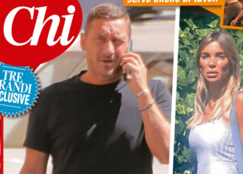 Francesco Totti paparazzato mentre esce dalla casa della nuova fidanzata Noemi Bocchi: foto