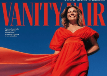 Vanessa Incontrada bellissima in rosso sulla cover di Vanity Fair