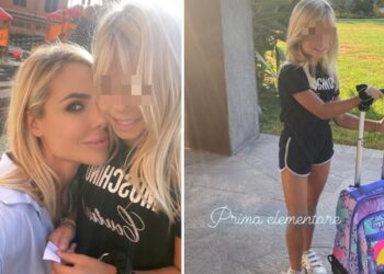 Ilary Blasi accompagna la figlia Isabel al primo giorno di scuola: foto