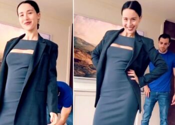 Aurora Ramazzotti mostra il pancino per la prima volta