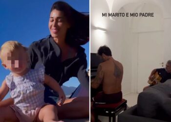 Belen e Stefano, weekend con i suoceri