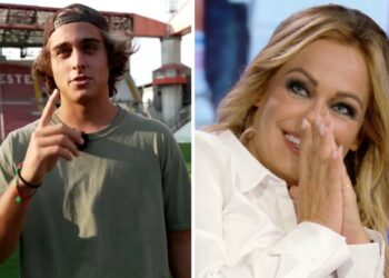 Sonia Bruganelli sorpresa dal figlio in tv si commuove: ''Paolo sta anche peggio di me''