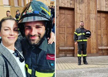 Emma Marrone torna in Salento dopo la morte del padre: il fratello diventa pompiere, la cerimonia