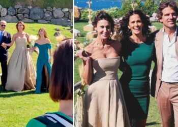 Samantha De Grenet emozionata alle nozze della sorella Ilaria