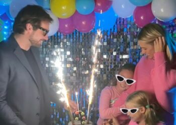 Hunziker e Trussardi insieme al compleanno di Sole