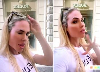 Ilary Blasi ironizza sul ‘furto’ degli orologi a Totti: si riprende davanti al negozio Rolex a Roma