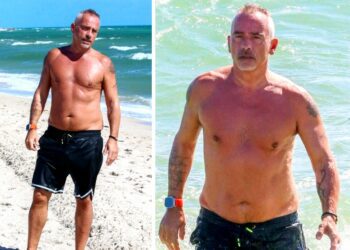Eros Ramazzotti a quasi 60 anni mostra il fisico allenato in costume a Miami: le foto