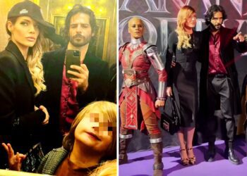 Chiatti e Bocci sul red carpet con i figli