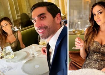 Palmas e Magnini romantici in coppia a Milano