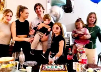 Martina Stella festeggia il primo compleanno di Leonardo