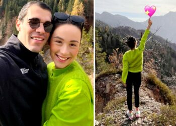 Aurora Ramazzotti incinta si gode una vacanza rilassante in montagna con il suo Goffredo: foto