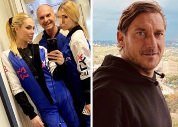 Ilary Blasi si diverte a 'volare' con la figlia Chanel in attesa del 'faccia a faccia' con Totti in tribunale l'11 novembre