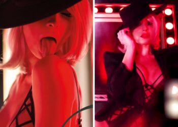 La moglie di Francesco Facchinetti è supersexy  'bondage style' per pubblicizzare la sua nuova linea cosmetica