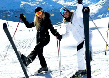 Michelle Hunziker e Ilary Blasi insieme a St. Moritz
