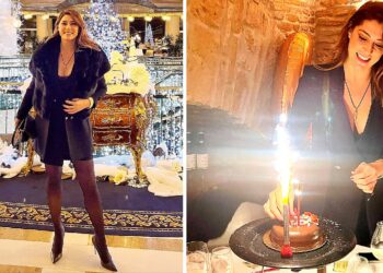 Elisa Isoardi compie 40 anni e festeggia in hotel a Roma