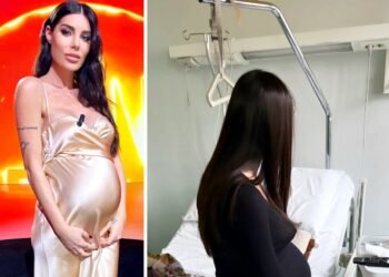Preoccupazione per Bianca Atzei incinta di 9 mesi: ricoverata in ospedale per polmonite