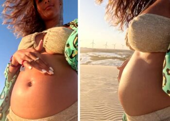 Mariana Rodriguez mostra il pancione dal Sudamerica: il parto è imminente