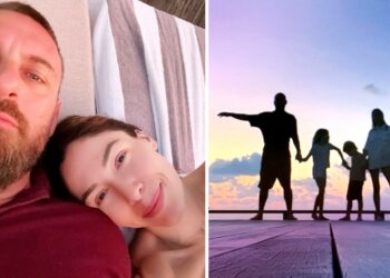 Daniele De Rossi e Sarah Felberbaum in vacanza al caldo con i figli