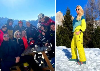 Ilary Blasi va in montagna con Bastian Muller e la sua famiglia: prima foto social insieme al nuovo compagno