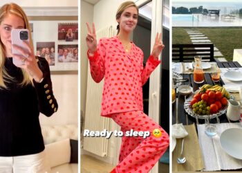 Chiara Ferragni mostra la villa dove alloggia a Sanremo