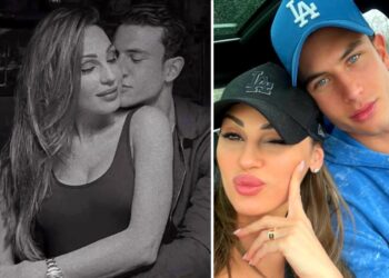 Anna Tatangelo esce allo scoperto sul social con il nuovo fidanzato 26enne Mattia Narducci: i primi selfie di coppia