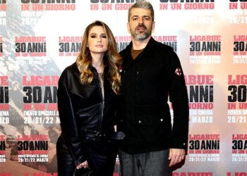 Cristina Marino e Luca Argentero sul red carpet insieme dopo la nascita del secondo figlio: foto