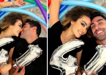 Giorgia Palmas e Filippo Magnini festeggiano i loro 41 anni