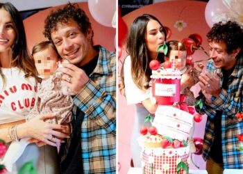Il primo compleanno della figlia di Valentino Rossi