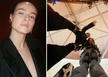 Kasia Smutniak alle sfilate con la figlia Sophie Taricone