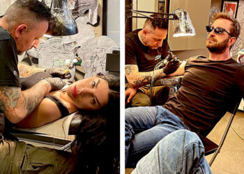 Bianca Atzei e Stefano Corti si sono fatti due tatuaggi per celebrare la nascita del figlio: guarda