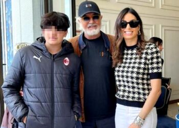 Flavio Briatore festeggia 73 anni con Elisabetta Gregoraci e Nathan Falco