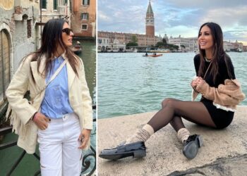 Elisabetta Gregoraci bellissima a Venezia
