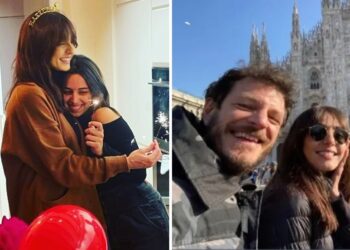 Ambra Angiolini festeggia i 46 anni con i figli: la romantica dedica del fidanzato Andrea Bosca