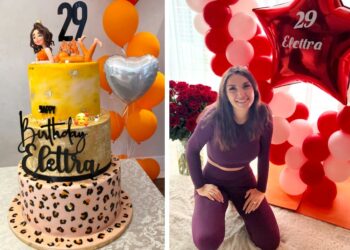 Torta con lato B bombastico e un regalo da centinaia di migliaia di euro: Elettra Lamborghini festeggia così i 29 anni