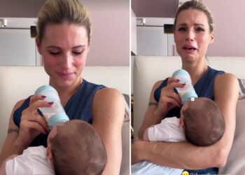 Michelle Hunziker commossa per il nipotino Cesare
