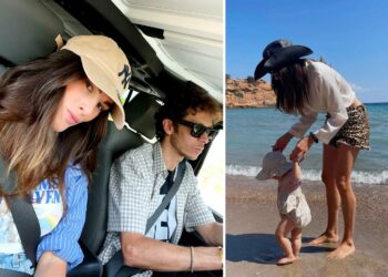 Valentino Rossi e Francesca Sofia Novello ad Ibiza con Giulietta