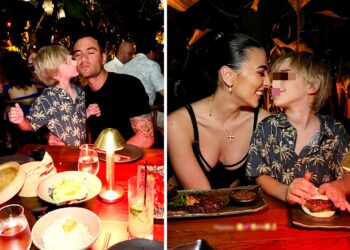 Giulia Salemi e Pierpaolo Pretelli a Miami con il figlio dell'ex velino