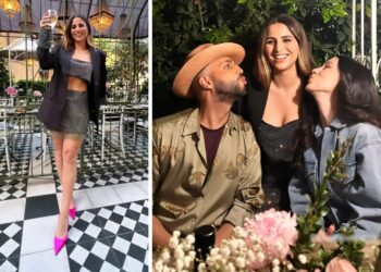 Sara Daniele, figlia di Pino, festeggia 27 anni con la migliore amica Aurora Ramazzotti e altri vip: foto e curiosa scritta sulla torta