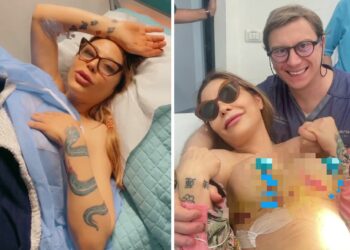 Naike Rivelli mostra il seno dopo l'operazione chirurgica: foto con mamma Ornella Muti e il chirurgo plastico