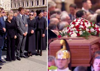 I cinque figli di Silvio Berlusconi uniti dal dolore al funerale del padre: l'ultimo saluto tra lacrime e struggimento al Duomo di Milano