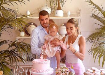 Sabrina Ghio festeggia il primo compleanno della figlia Mia