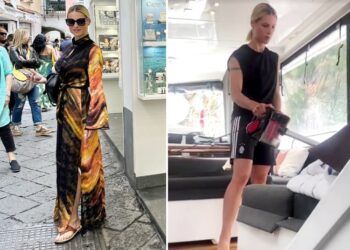 Michelle Hunziker in crociera nel Mediterraneo