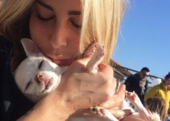 Stefania Orlando distrutta per l'addio alla sua cagnolina Margot