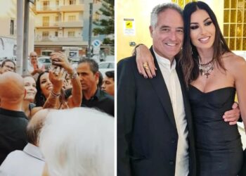Elisabetta Gregoraci superstar nella sua Calabria, tra assalto dei fan e reunion coi parenti: foto