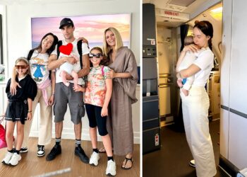 Primo volo in aereo per il figlio di Aurora Ramazzotti