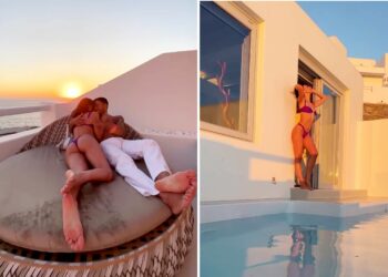 Giulia Salemi e Pierpaolo Pretelli innamorati in vacanza a Mykonos