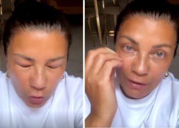 Ana Laura Ribas commossa per il cane abbandonato in autostrada