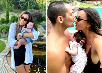 Rosaria Cannavò in vacanza con il compagno e la piccola Atena