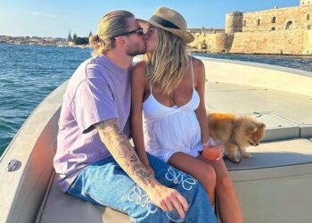 Diletta Leotta in Sicilia con Loris Karius a poche ore dal parto