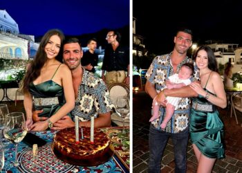 Clarissa Marchese festeggia i 34 anni del marito in Sardegna